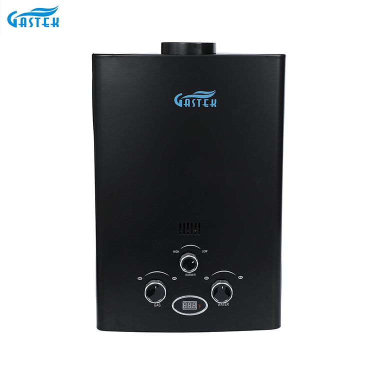 Chauffe-eau à gaz GPL pour douche à conduit de fumée