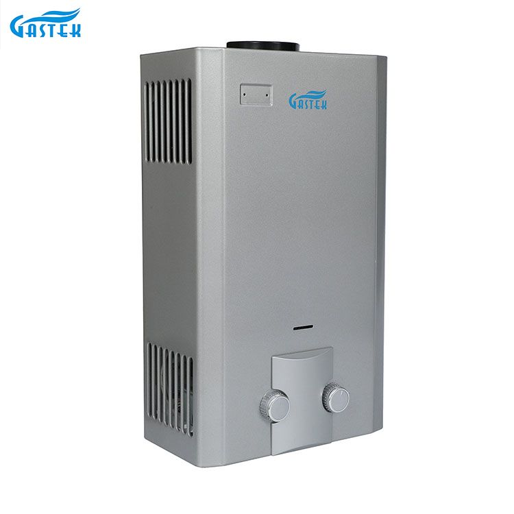 Chauffe-eau à gaz mural à conduit de fumée pour douche et bain