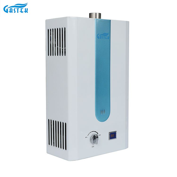 Geyser de gaz naturel de GPL de douche fixée au mur de type conduit de chaudière pour le bain de douche
